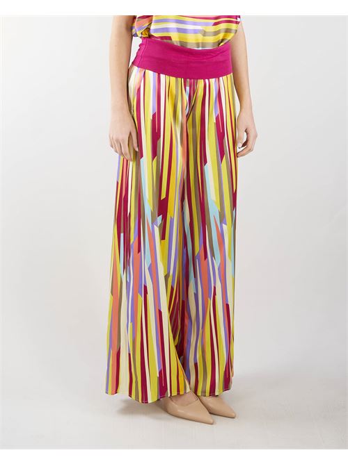 Striped viscose trousers Manila Grace MANILA GRACE | Pants | P308VSMA424